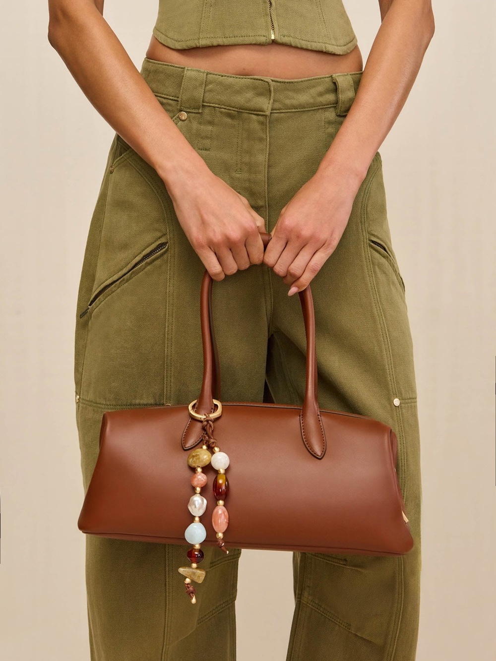 CULT GAIA Raia Satchel in Saddle